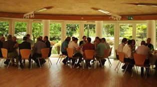 Description: Networking at the Pines Calyx Centre